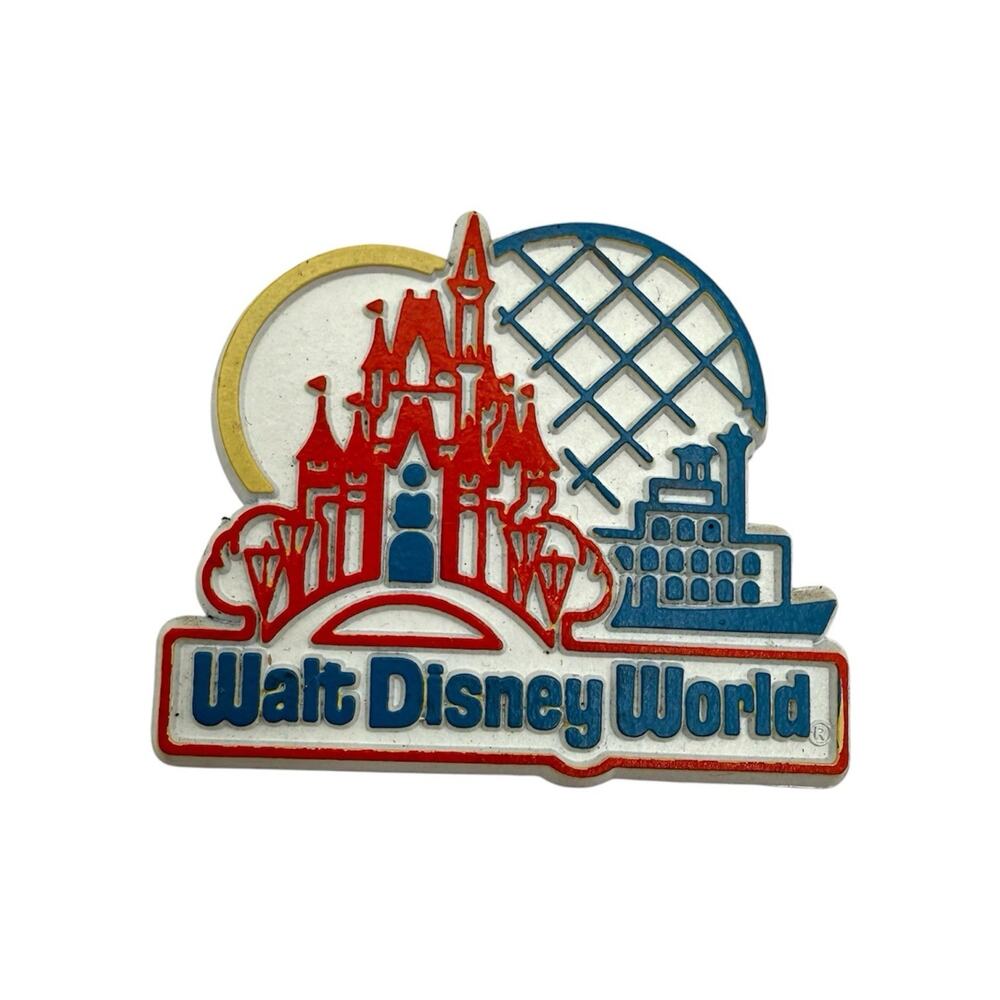 Vintage Walt Disney World Magic Kingdom Castle Epcot Center Magnet